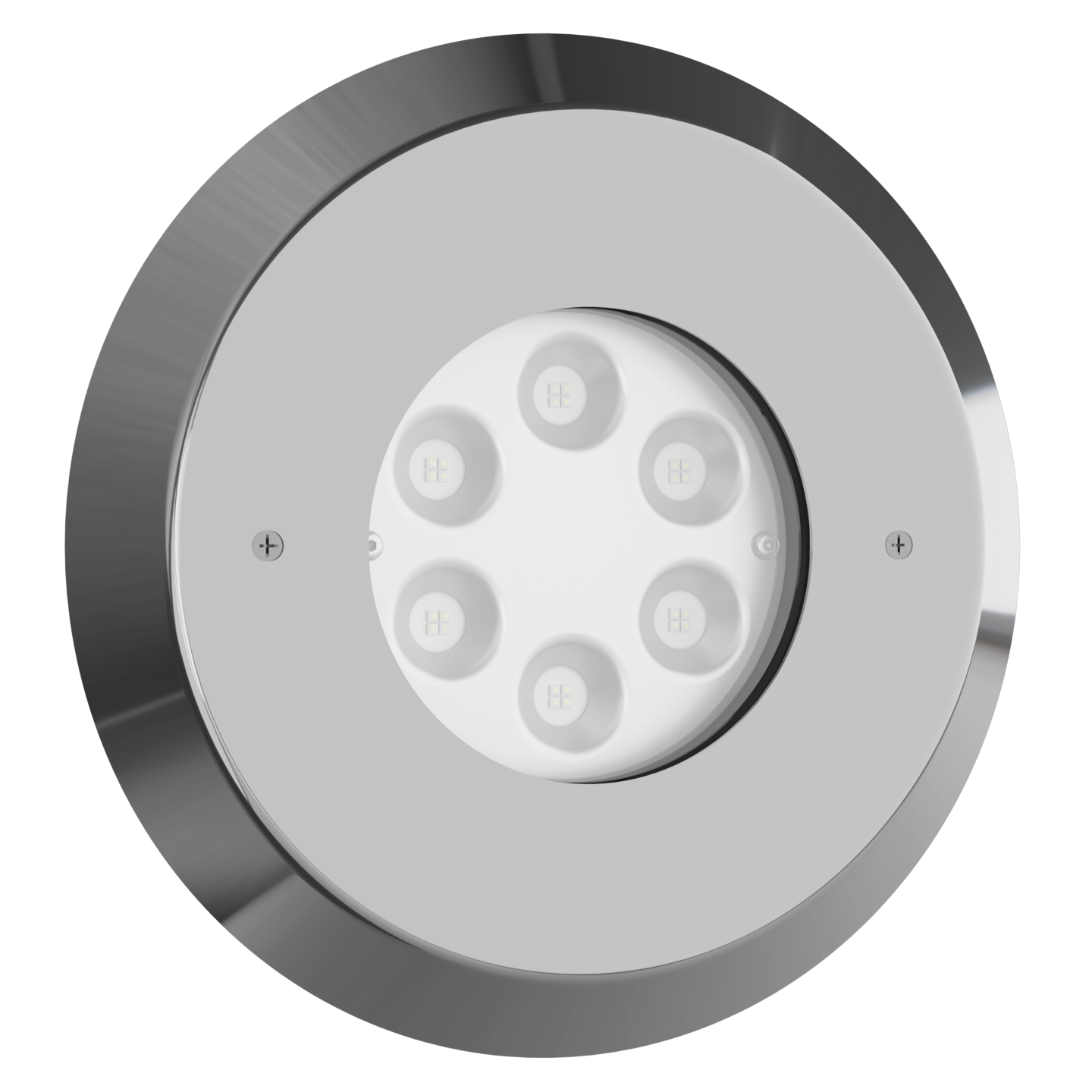 Teclumen Midi LED underwater spotlight with 6 RGBW LEDs for residential and commercial pool lighting