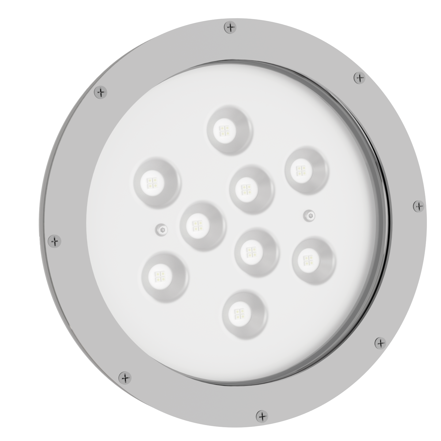 Teclumen Maxi LED underwater pool light with 9 high-output LEDs for large pools and water features